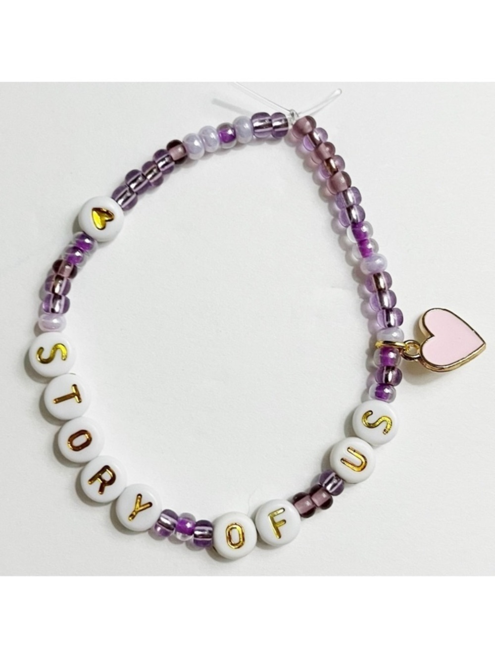 Taylor Swift Eras Tour Friendship Bracelet The Story Of Us Speak Now w/ Charm